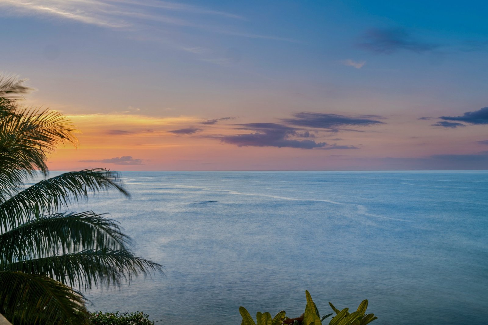 Sunset over the Pacific from Wailua Bay View #214